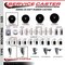 Service Caster 3'' Soft Rubber Swivel 7/8'' Expanding Stem Caster Set 2 Total Lock Brakes, 4PK SCC-EXTTL20S314-SRS-2-S-2-78 - alternate 5